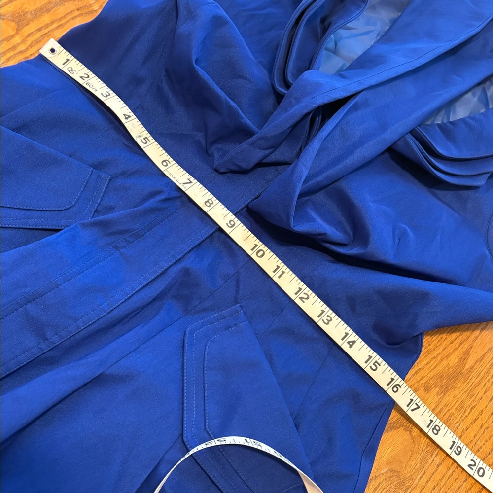 NWT SAMUEL DONG Cobalt Blue Sleeveless Bubble Hem Dress L Discontinued Style - Picture 7 of 11